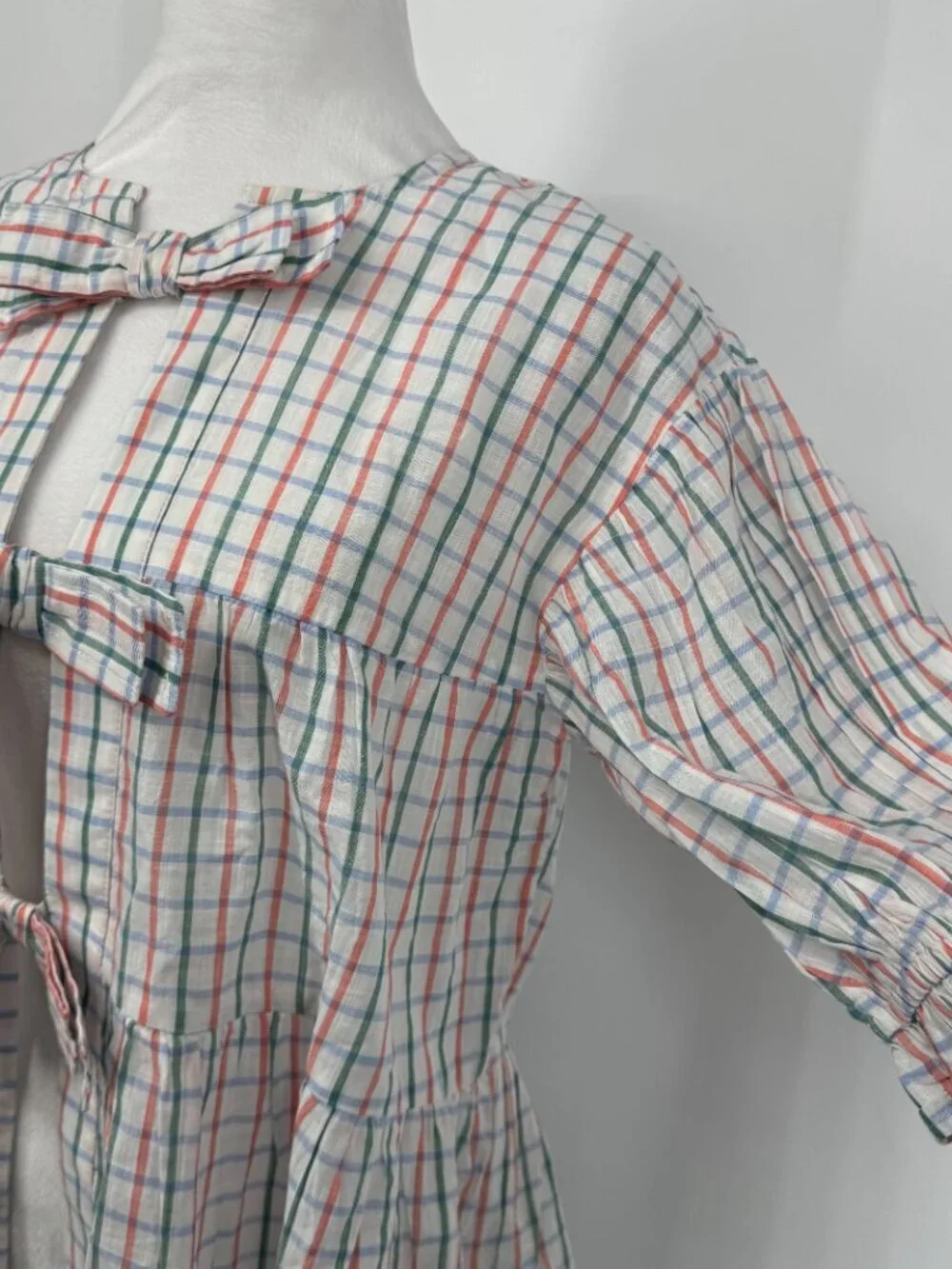 Anthropologie Bow-Front Tiered Top Size XXS NWT